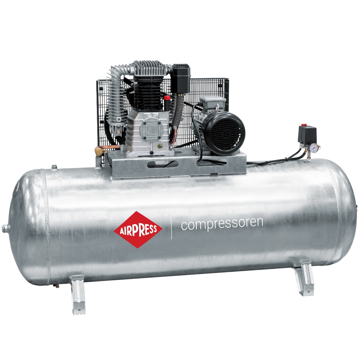 Compressor G 1000-500 11 bar 7.5 pk 698 l/min 500 l verzinkt