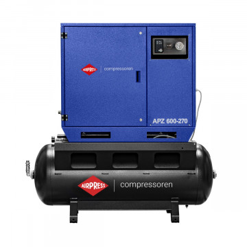 Stille Compressor APZ 600-270 10 bar 5.5 pk / 4 kW 465 l/min 270 l