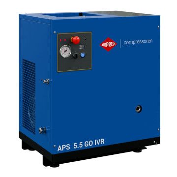Schroefcompressor APS 5.5 GO IVR 5.5 pk/4 kW 10 bar 498 l/min Schroefcompressor APS 5.5 GO IVR 5.5 pk/4 kW 10 bar 498 l/min