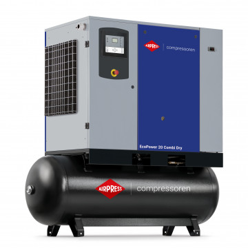 Schroefcompressor 10 bar 20 pk/15 kW 2267 l/min 500 l EcoPower 20 Combi Dry