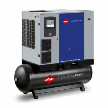 Schroefcompressor 13 bar 20 pk/15 kW 2120 - 2882 l/min 500 l EcoPower 20 IVR Combi Dry