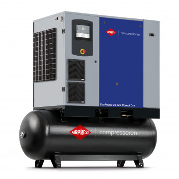 Schroefcompressor 13 bar 30 pk/22 kW 3053 - 3927 l/min 500 l EcoPower 29 Combi Dry IVR 