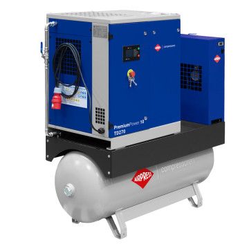 Schroefcompressor PremiumPower 10 TD270 | 10 PK / 7,5 kW | 328-1081 l/min | 270 l