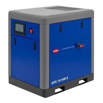 Schroefcompressor APS 10 IVR X 10 bar 10 pk/7.5 kW 270-1020 l/min - Verhuur