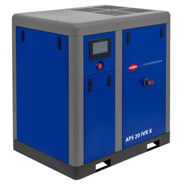 Schroefcompressor APS 20 IVR X 10 bar 20 pk/15 kW 410-2000 l/min - Verhuur