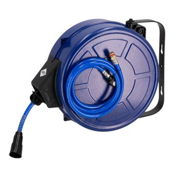 Luchtslanghaspel wandmodel 15 bar 18 m 3/8" 13.5 x 9.5 mm PU draaibaar met accessoires Luchtslanghaspel wandmodel 15 bar 18 m 3/8" 13.5 x 9.5 mm PU draaibaar met accessoires