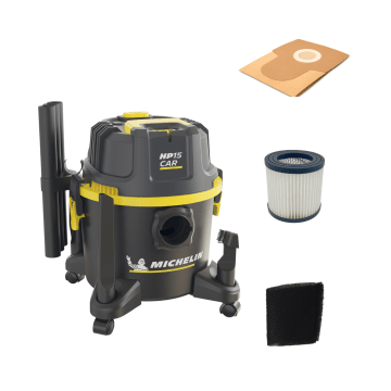 Michelin HP 15CAR | Stofzuiger | Nat- en droogzuiger | 1.2 kW | 15 l | Met accessoires
