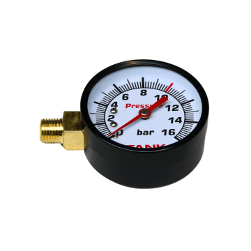 Manometer 63 mm | 0-16 bar | 1/4" AG-aansluiting links | Onderdeelnummer 9052070