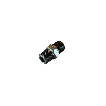 Dubbele nippel 3/8" buitendraad verzinkt
