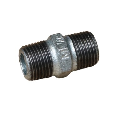 Dubbele nippel 1/2" buitendraad verzinkt