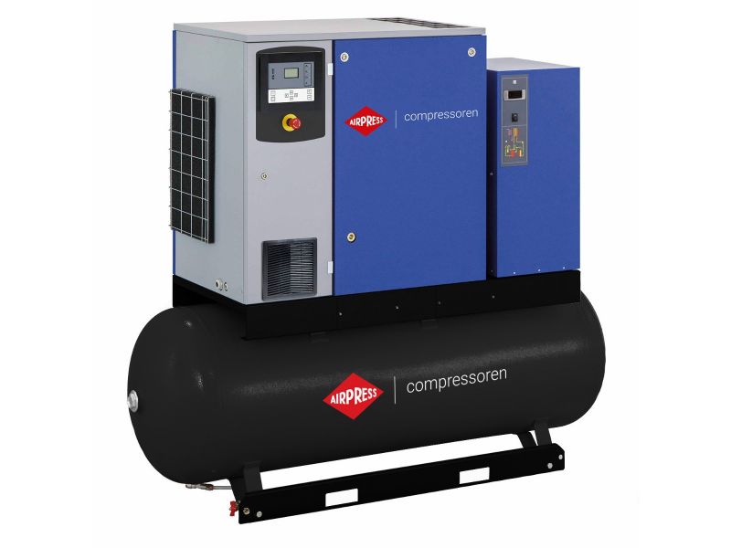 Schroefcompressor APS 10DD IVR Combi Dry 12.5 bar 10 pk/7.5 kW 270-1260 l/min 500 l