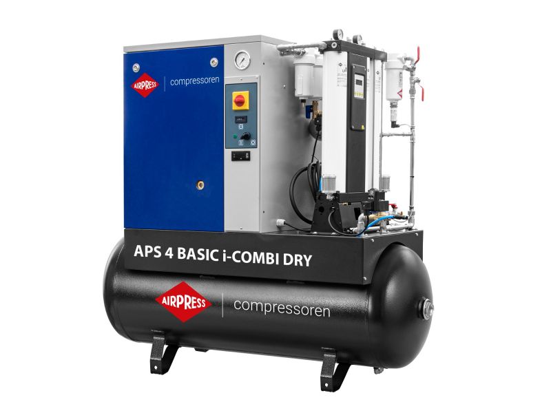 Schroefcompressor APS 4 Basic i-Combi Dry met adsorptiedroger