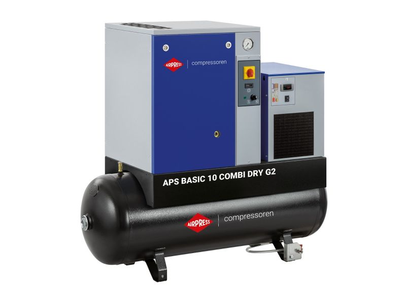 Schroefcompressor Aps Basic G Combi Dry Bar Pk Kw L Min L