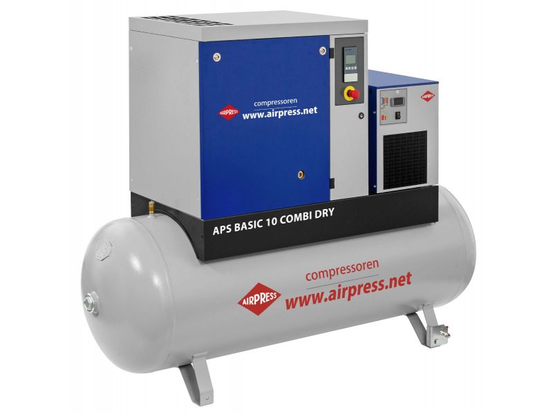Schroefcompressor APS 10 Basic Combi Dry 10 bar 10 pk/7.5 kW 996 l/min 500 l
