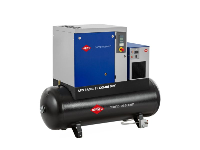 Schroefcompressor APS 15 Basic Combi Dry 10 bar 15 pk/11 kW 1416 l/min 500 l