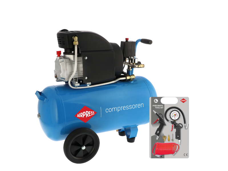 Compressor HL 275-50 8 bar 2 pk/1.5 kW 157 l/min 50 l Plug & Play