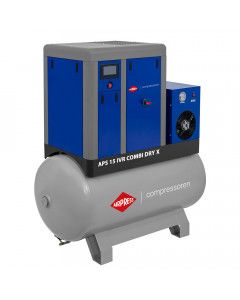 Schroefcompressor APS 15 IVR Combi Dry X 10 bar 15 pk/11 kW 380-1500 l/min 500 l