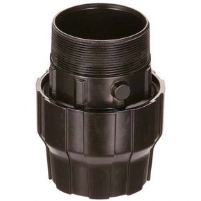 Aluminium soknippel 40 mm 1 1/2" uitwendig