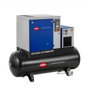 Schroefcompressor APS 20 Basic Combi Dry 8 bar 20 pk/15 kW 1860 l/min 500 l