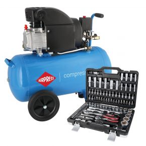 Compressor HL 275-50 8 bar 2 pk/1.5 kW 157 l/min 50 l Plug & Play