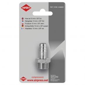 Slangpilaar 10 mm 3/8" uitwendig