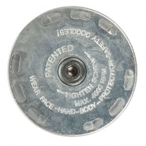 Houder 23 mm draadborstel met rubberen wiel t.b.v. 45429