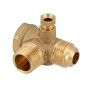 Terugslagklep 1/2" buiten x 1/2" buiten x 1/8" binnen | Onderdeelnummer D113/3