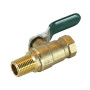 Kogelkraan 1/4" binnen- en buitendraad met hendel