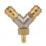 Y-connector 1/2" met Euro-type snelsluitingen
