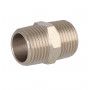 Dubbele nippel 1/2" buitendraad in blister