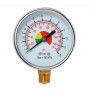Manometer 1/4" 12 bar onder aansluiting