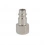 Insteeknippel Euro gehard 1/4" binnendraad