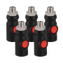 Veiligheidskoppeling Euro 3/8” buitendraad 5 stuks