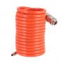 Spiraalslang Nylon | Binnen Ø 6 / Buiten Ø 8 mm | Type Orion snelkoppeling en insteeknippel | 3 meter | 12 bar