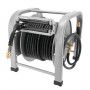 Luchtslanghaspel rubber | Binnen Ø 10 / Buiten Ø 16 mm | 3/8" buitendraad | 30 meter | 20 bar | Vloermodel | Zelfoprollend