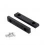 Bekken 100 mm vervangingsset met bouten voor stalen bankschroef 4" 100 x 140 mm