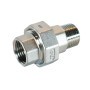 Driedelige koppeling 1/2'' binnen- en buitendraad