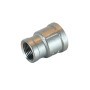Verloopsok 3/8" x 1/2" binnendraad RVS
