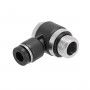 Insteekkoppeling banjo haaks roterend 6 mm x 1/4" buitendraad
