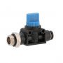 Insteekkoppeling afsluiter 6 mm x 1/4" buitendraad