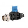 Insteekkoppeling afsluiter 6 mm x 3/8" buitendraad