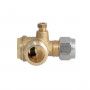 Terugslagklep 3/4" x 1/2" x 1/8" + kabelwartel binnendraad 1/2" + snijring | Onderdeelnummer D078001