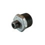 Verloopnippel 3/8" x 1" buitendraad verzinkt
