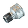 Soknippel 1/2" buitendraad x 3/4" binnendraad verzinkt