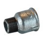 Soknippel 3/4" buitendraad x 1" binnendraad verzinkt