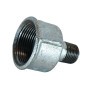 Soknippel 1/2" buitendraad x 1 1/4" binnendraad verzinkt
