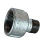 Soknippel 3/4" buitendraad x 1 1/4" binnendraad verzinkt