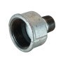 Soknippel 3/4" buitendraad x 1 1/2" binnendraad verzinkt