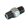 Dubbele nippel 1/4" buitendraad verzinkt