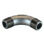Bocht 1/2" buitendraad verzinkt